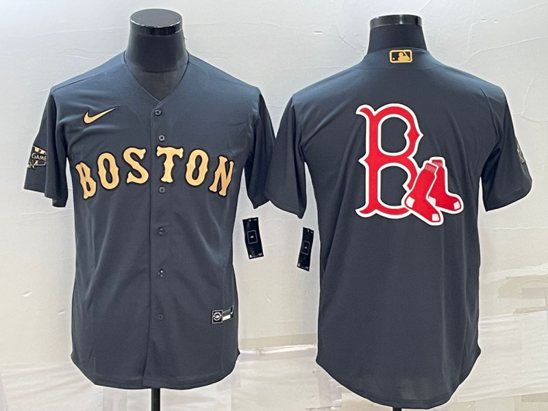 Men's Boston Red Sox Gray Team Jersey